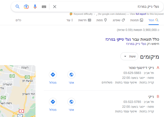 קמפיין עם מטרה של מיקום פיזי
