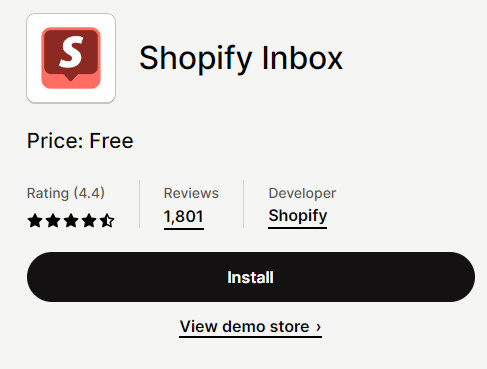 Shopify Inbox