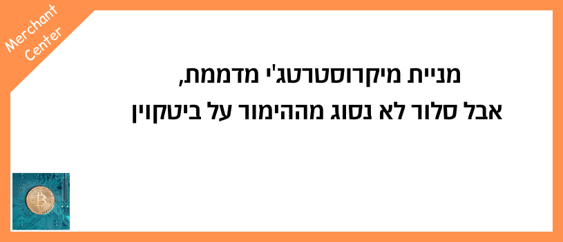 מניית מיקרוסטרטג'י מדממת, אבל סלור לא נסוג מההימור על ביטקוין